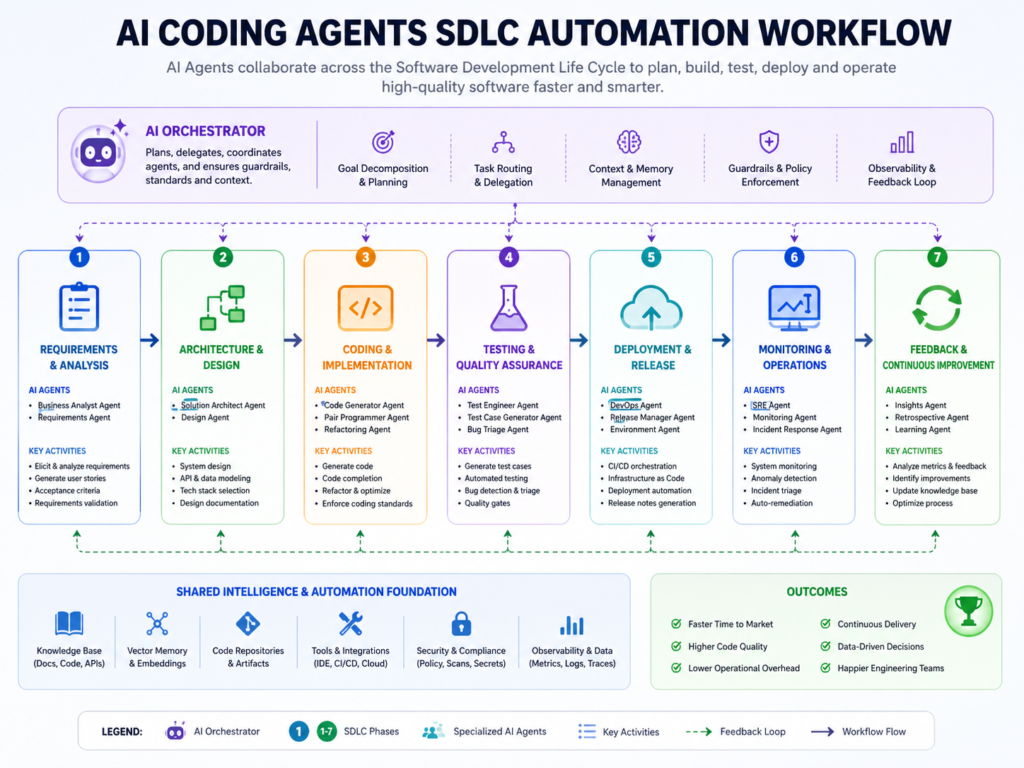 : AI-native development platforms using AI coding agents across the software development lifecycle