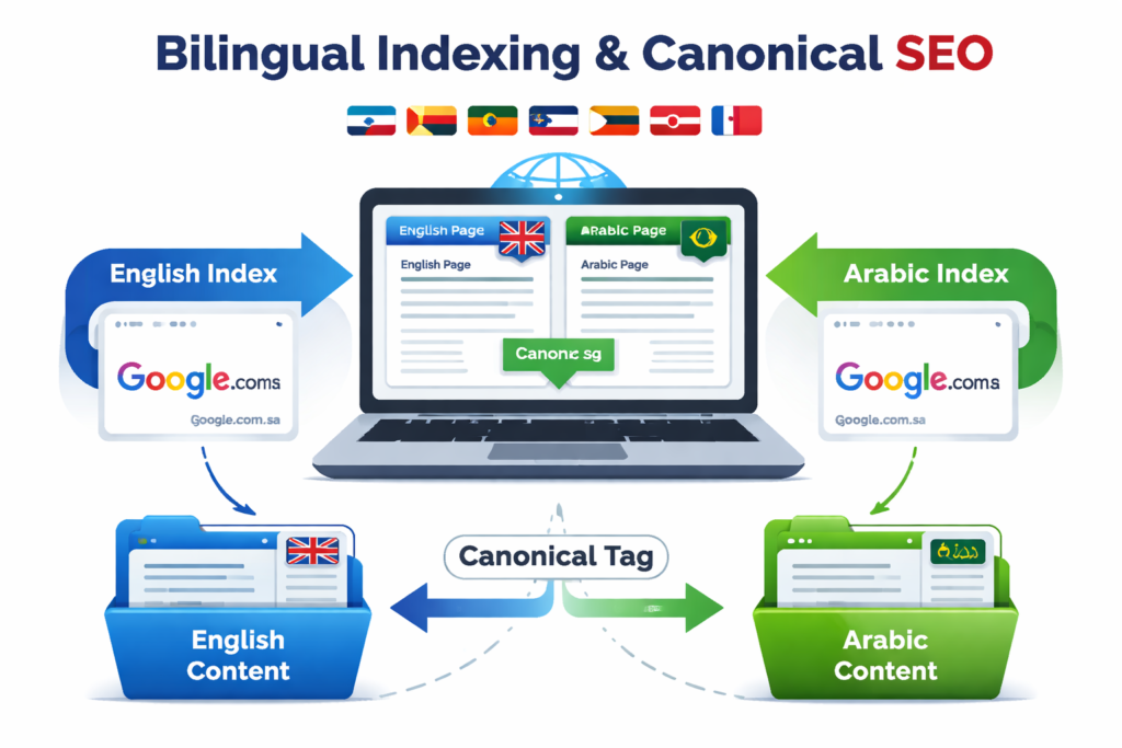 Technical SEO checklist for bilingual Arabic English indexing and canonicals