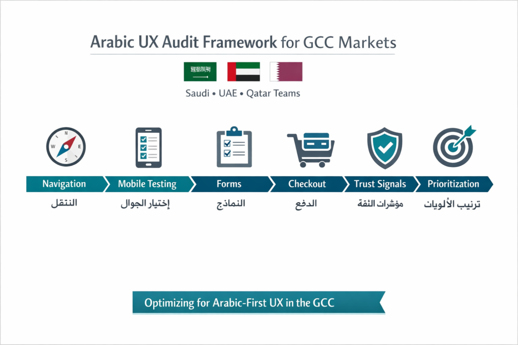 Arabic UX design audit framework for GCC websites