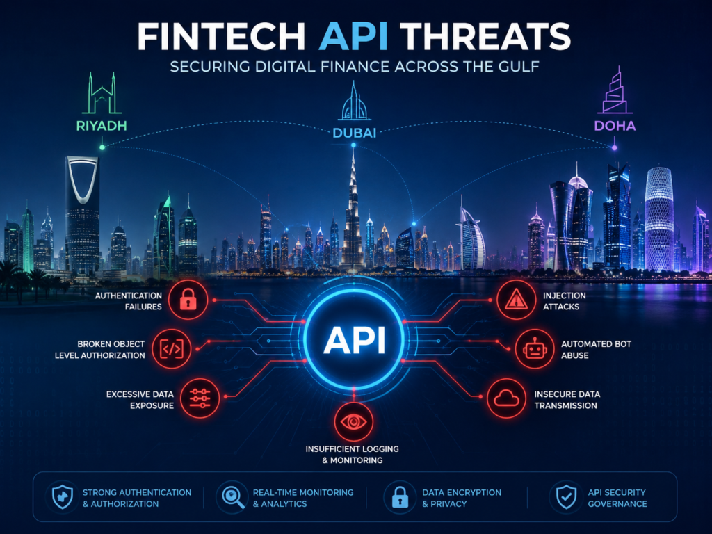 API security for fintech in GCC threat examples across Riyadh Dubai and Doha