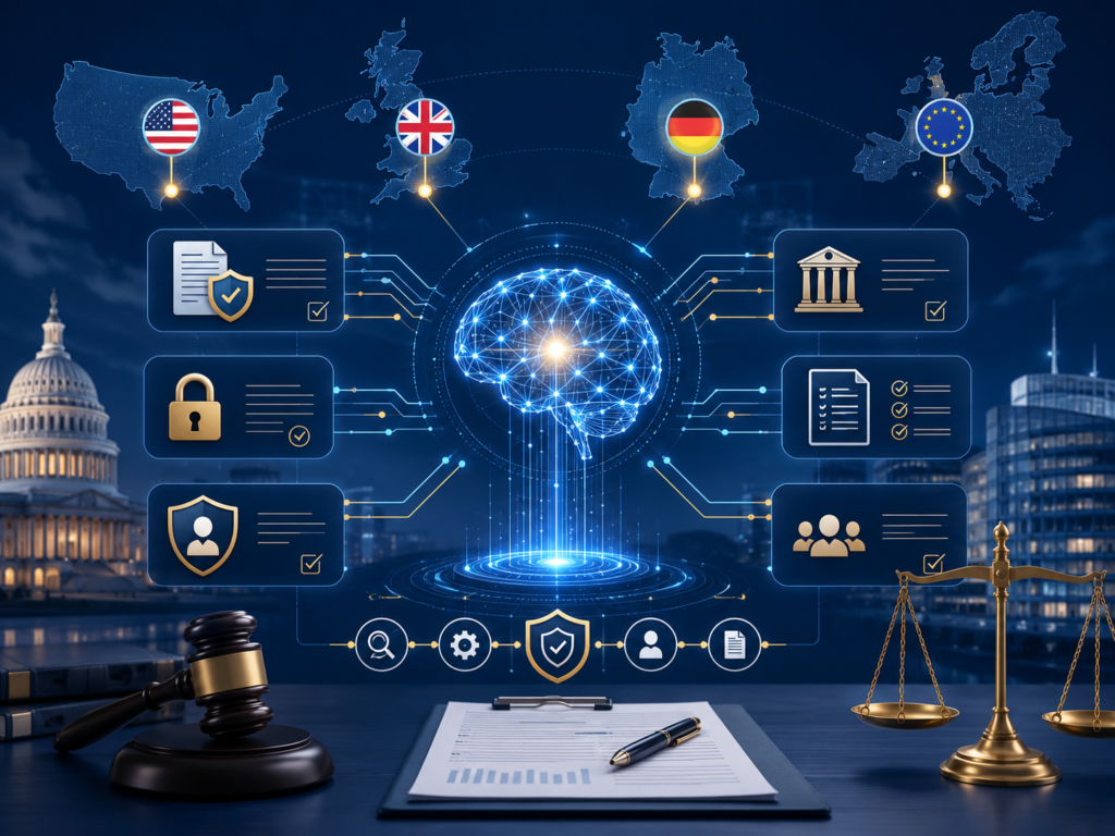 GenAI vendor procurement checklist compliance map for US, UK, Germany, and EU buyers