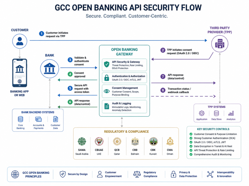 API security for fintech in GCC open banking flow