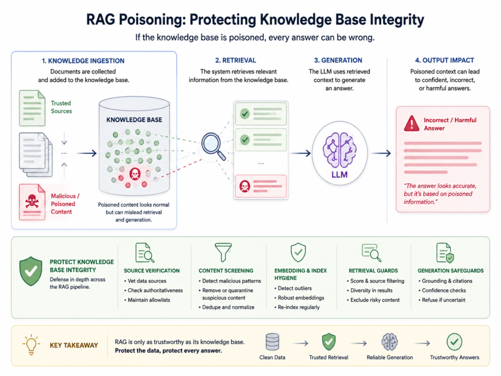 RAG security against knowledge-base poisoning and malicious documents