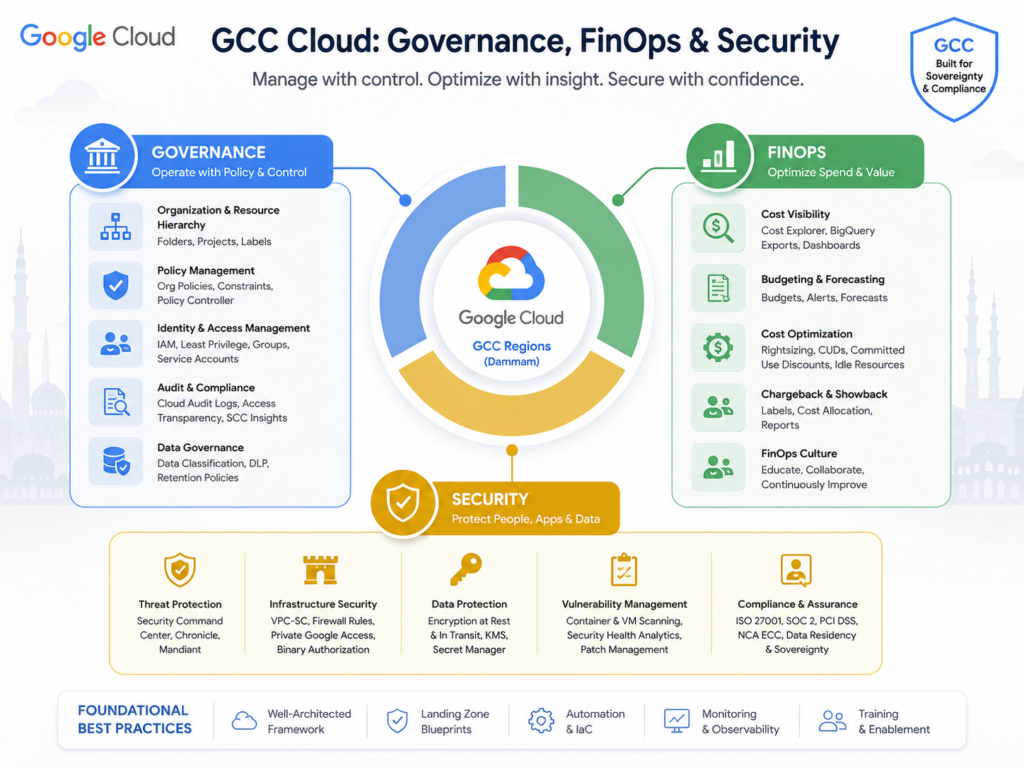 Multi-cloud strategy MENA governance FinOps and security framework
