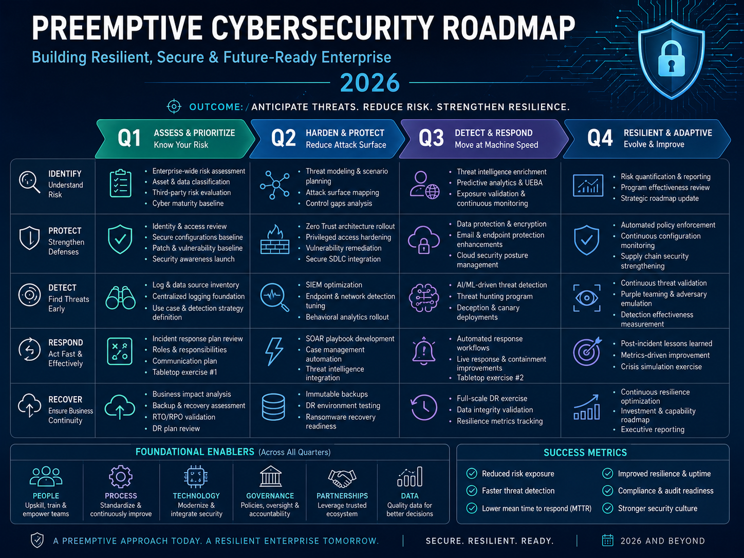 Preemptive cybersecurity roadmap for enterprise security teams in 2026
