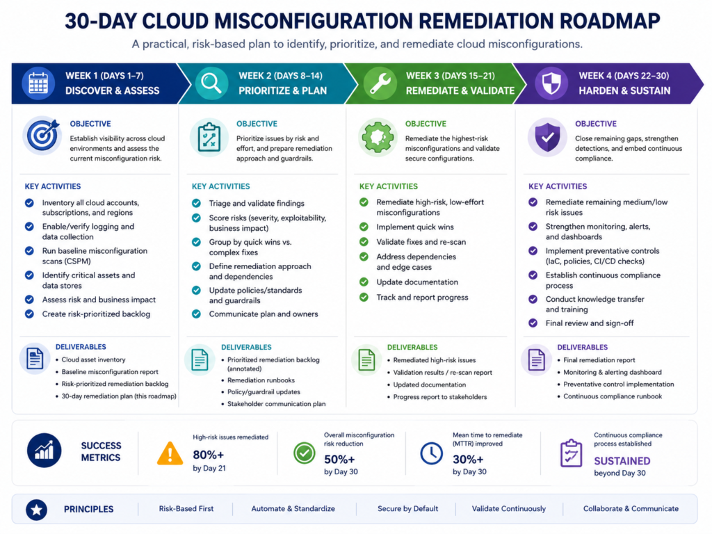30 day roadmap to fix cloud security misconfigurations