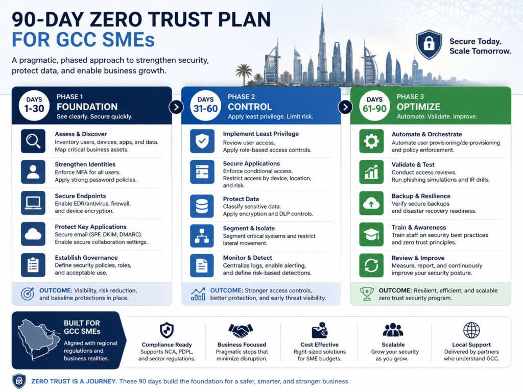 90-day zero trust roadmap for SMEs in GCC