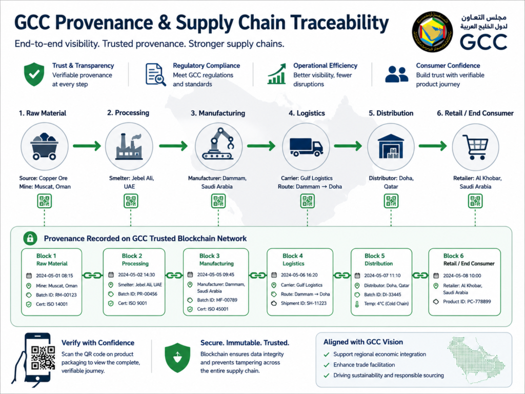 Digital product passport GCC supply chain traceability for logistics and ESG