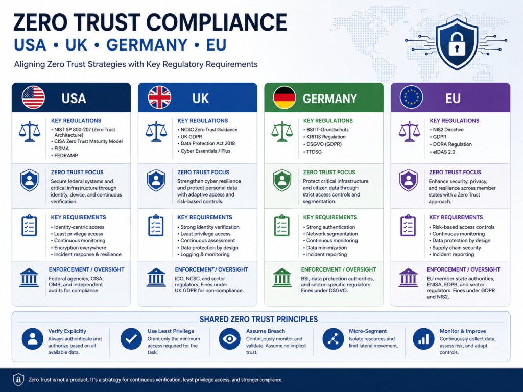 Zero Trust Strategy 2026 compliance for USA UK Germany and EU enterprises