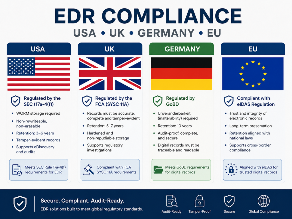 EDR implementation guide for HIPAA UK GDPR BaFin DORA and NIS2 compliance