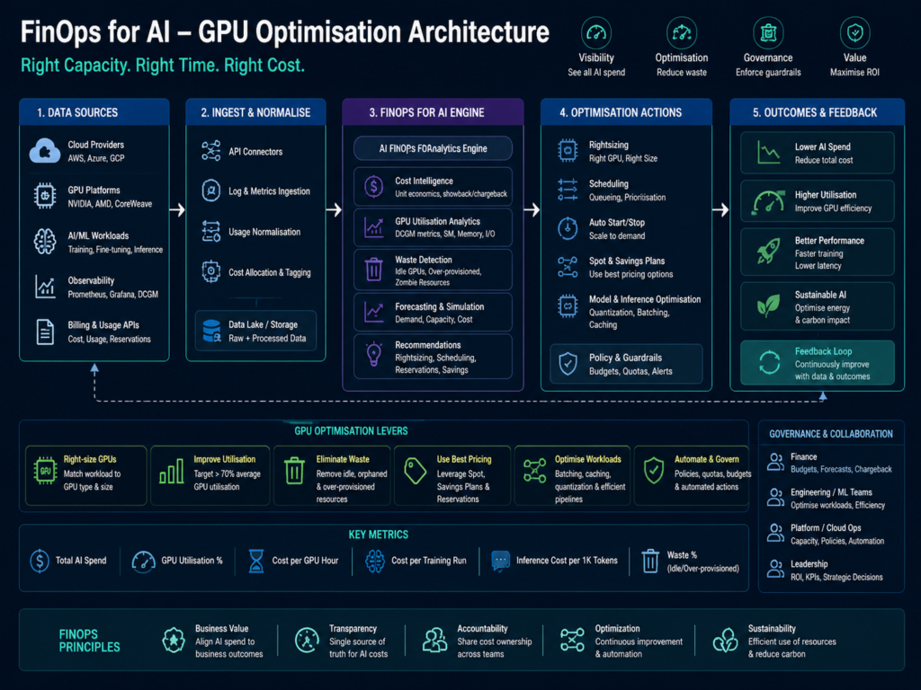 FinOps for AI architecture for improving GPU utilisation and reducing idle capacity