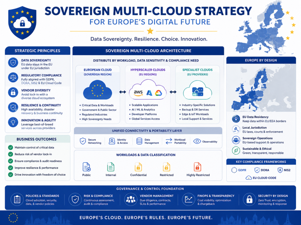 Sovereign multi-cloud strategy for Germany and European organisations Placement: Above “Sovereign Multi-Cloud Strategies for Germany and the EU”