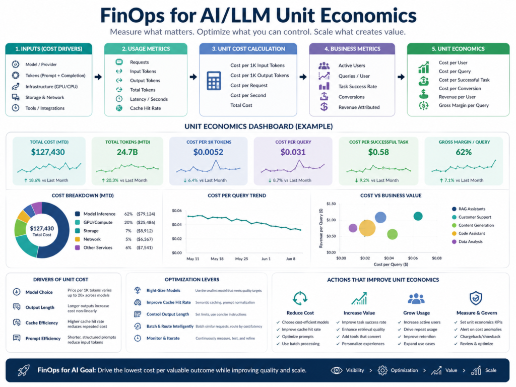 FinOps for AI model routing and LLM unit economics workflow