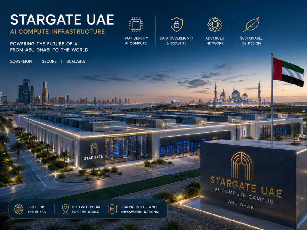 UAE sovereign AI infrastructure and frontier compute in Abu Dhabi