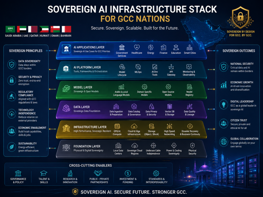 Sovereign AI infrastructure stack from GPUs to AI models