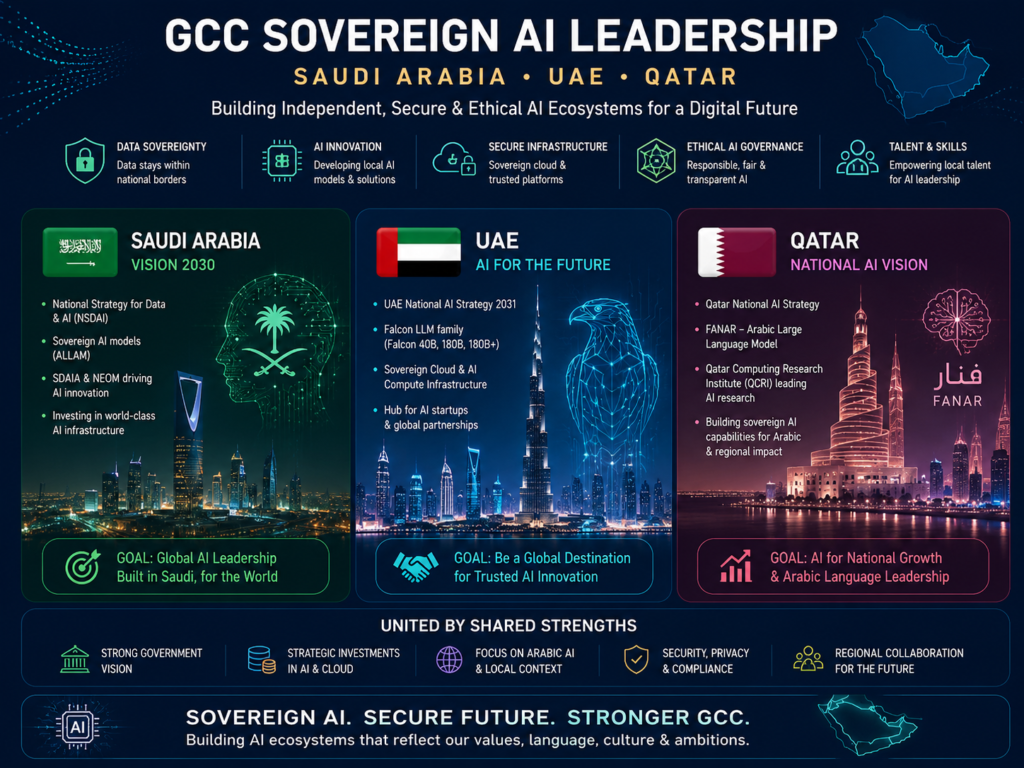 Sovereign AI infrastructure across Saudi Arabia UAE and Qatar
