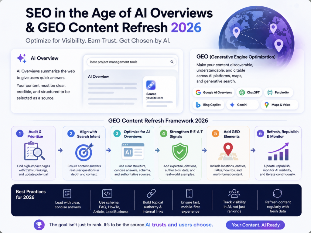 Update old blog posts for SEO and AI search visibility in 2026