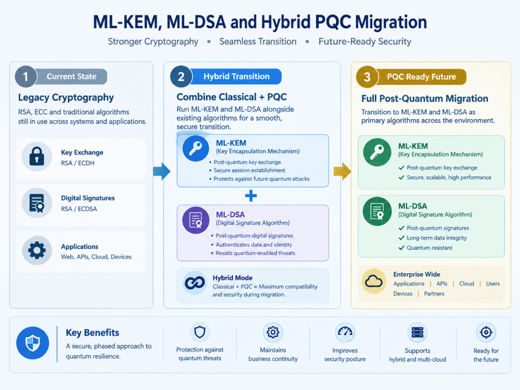 ML-KEM and ML-DSA implementation in post-quantum cryptography migration