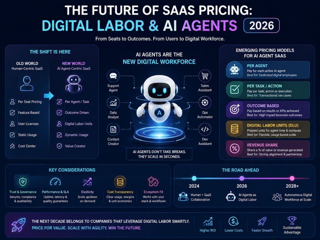 Future of AI agent pricing moving SaaS from seats to autonomous digital labor