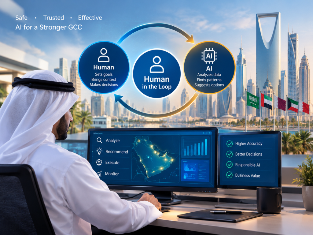 Human-in-the-loop AI governance model for GCC businesses