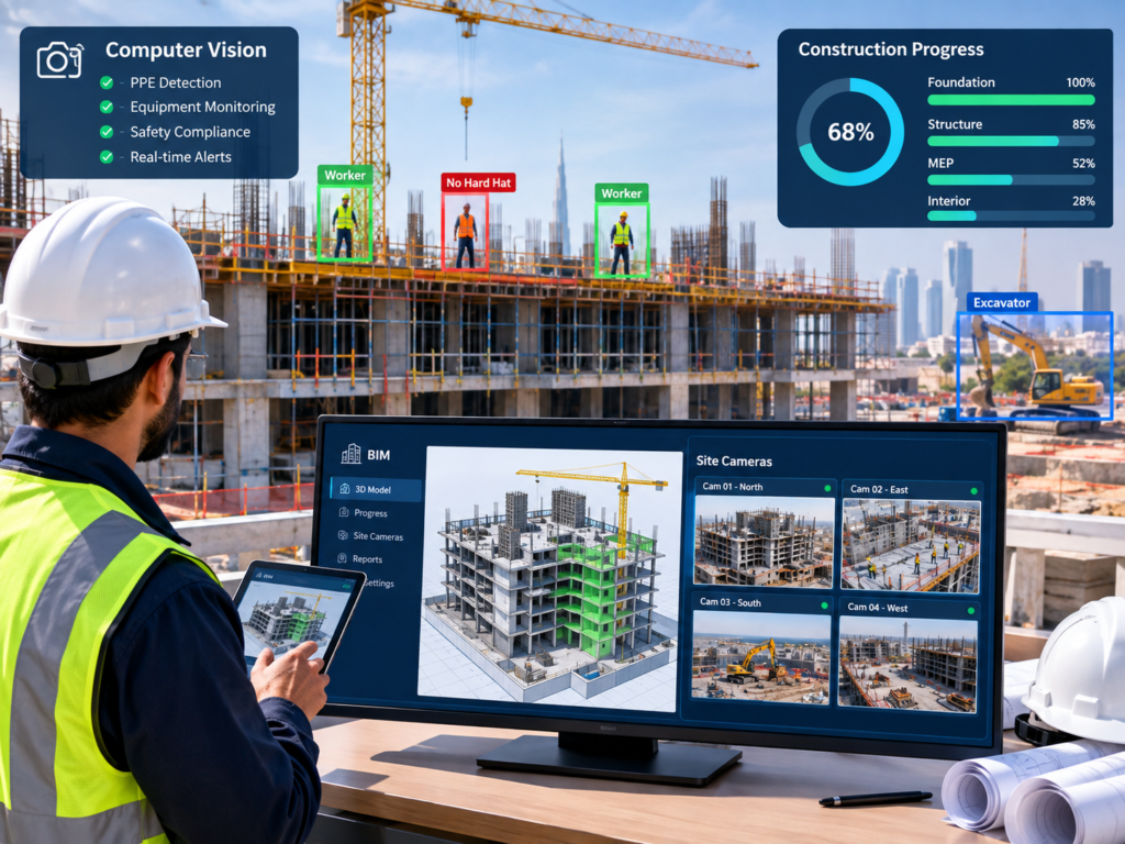 Computer vision in construction comparing site progress with BIM models