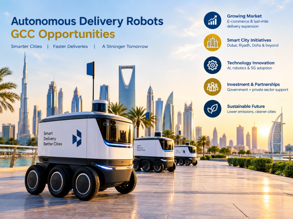 Autonomous delivery robots creating smart logistics opportunities across Saudi Arabia, UAE and Qatar