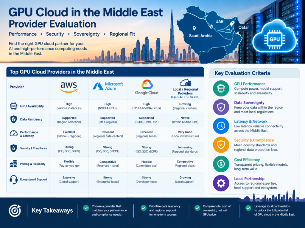 GPU cloud Middle East provider evaluation framework for GCC enterprises