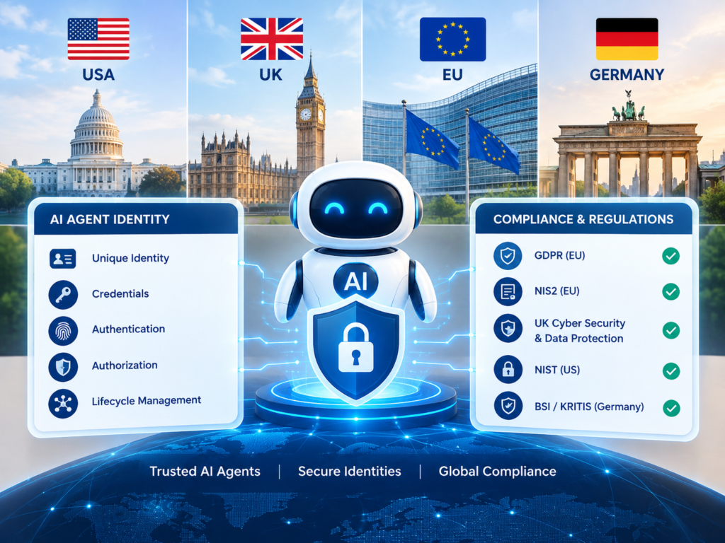 AI agent identity compliance across USA UK Germany and EU