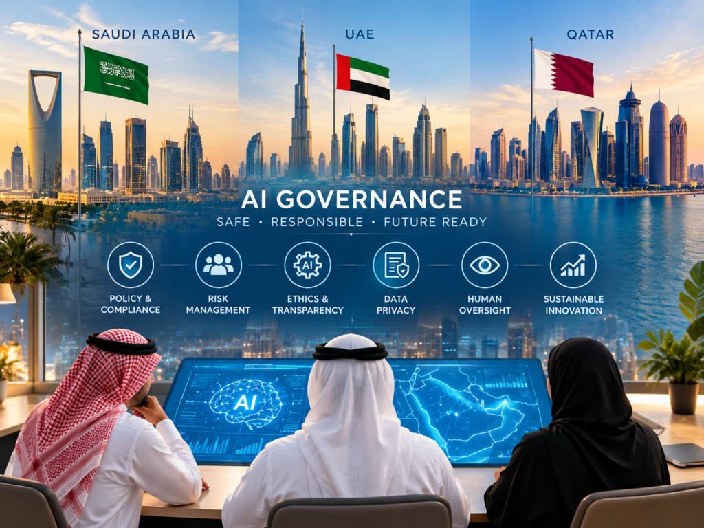 AI governance comparison across Saudi Arabia UAE and Qatar