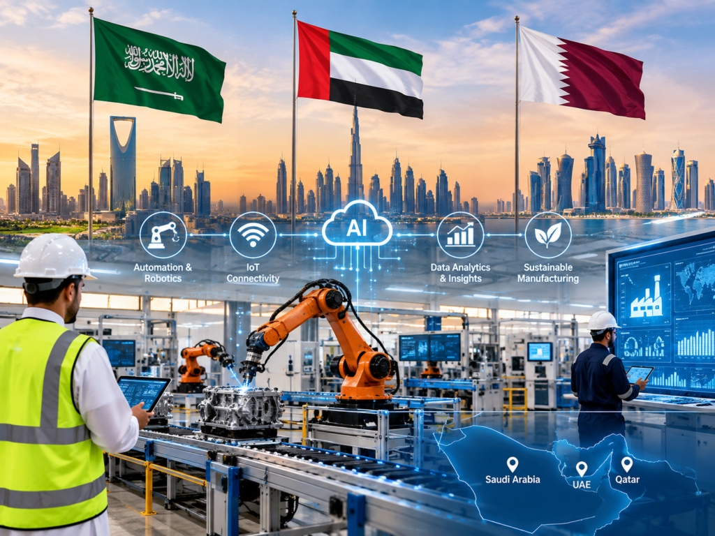 Smart manufacturing GCC developments in Saudi Arabia UAE and Qatar