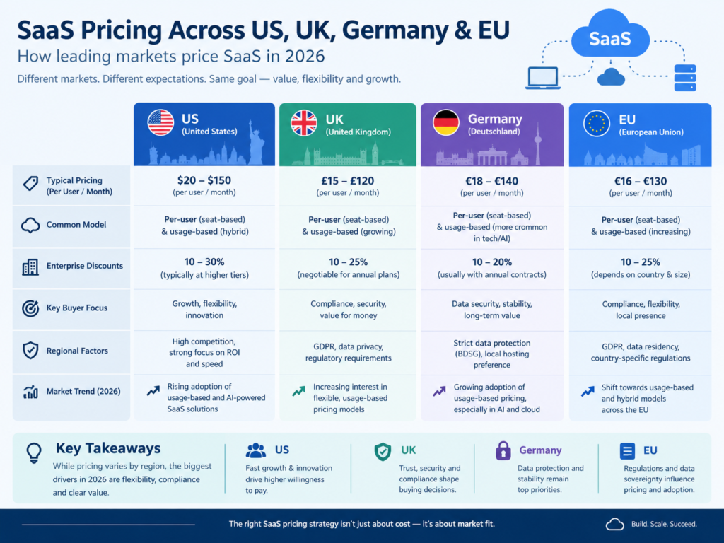 Usage-based pricing vs per-user pricing across US UK Germany and EU SaaS markets