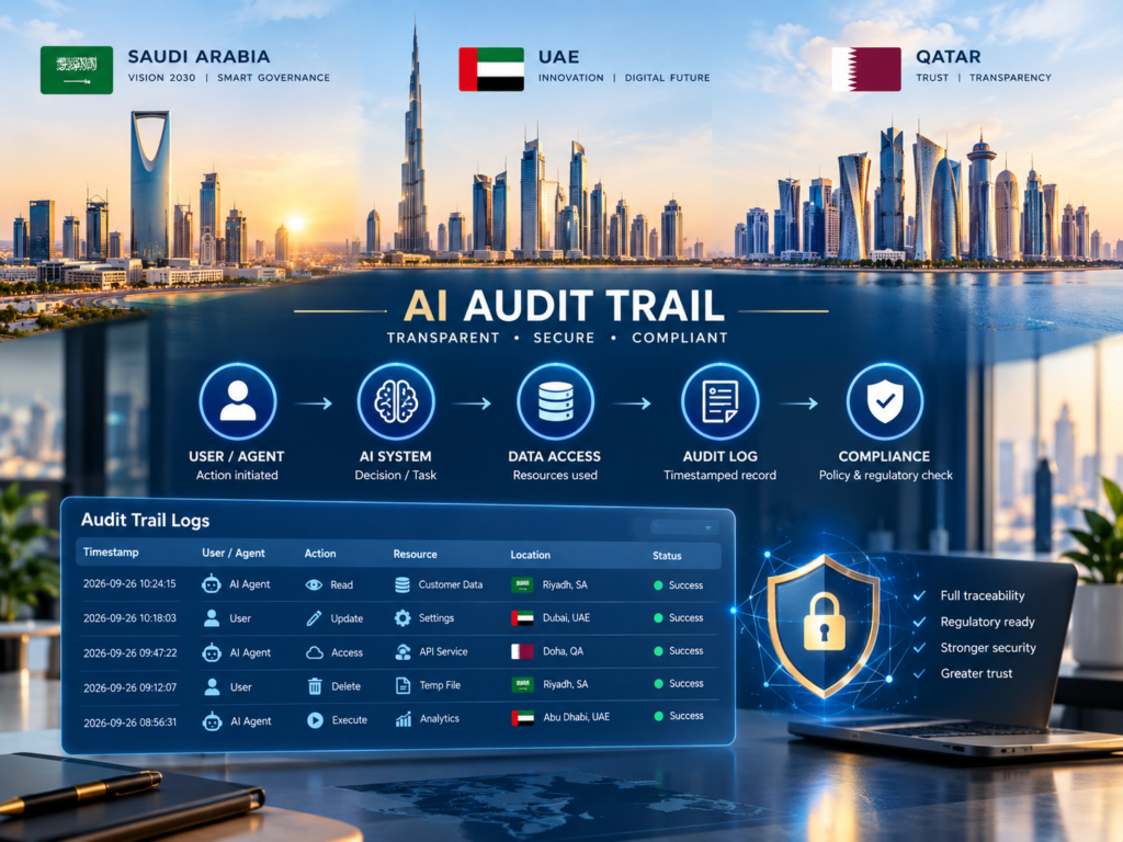 AI audit trail governance across Saudi Arabia UAE and Qatar