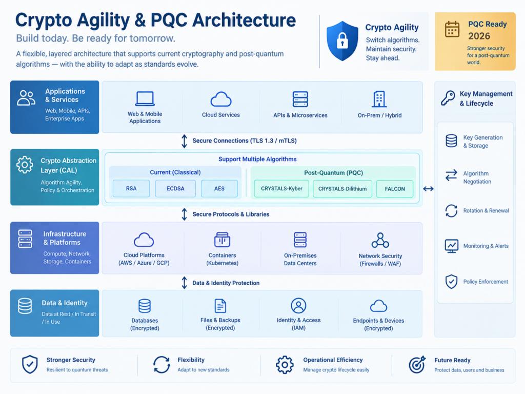 Crypto agility architecture for post-quantum cryptography migration