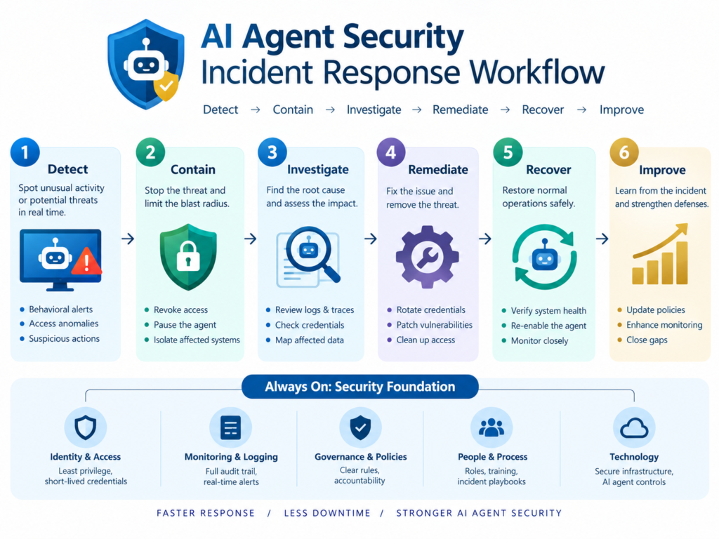 “AI agent security incident response for stolen credentials”