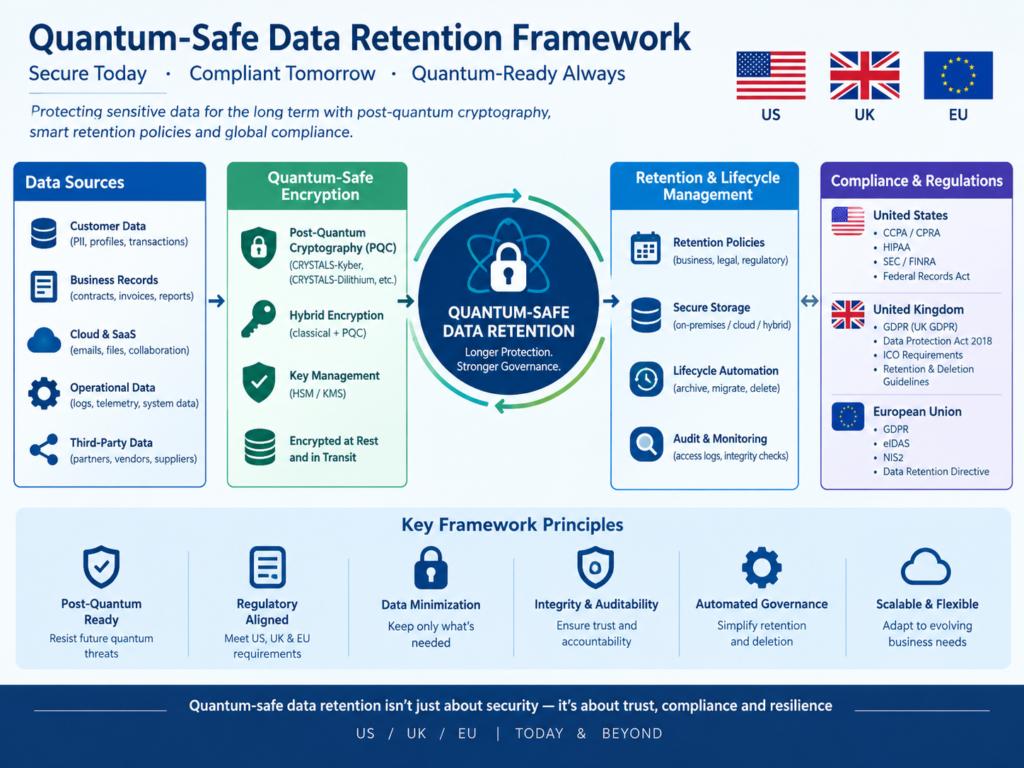Quantum-safe data retention framework for Harvest Now Decrypt Later protection