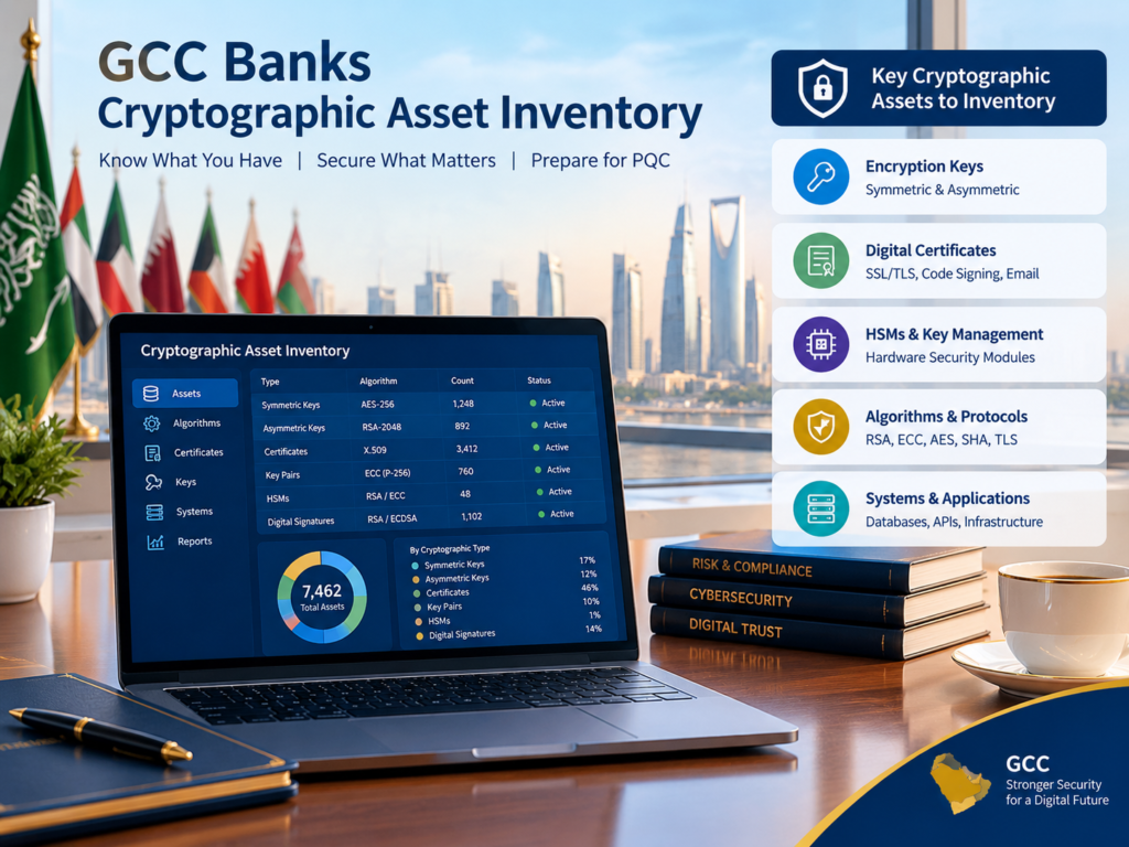 Cryptographic asset inventory for post-quantum cryptography for banks