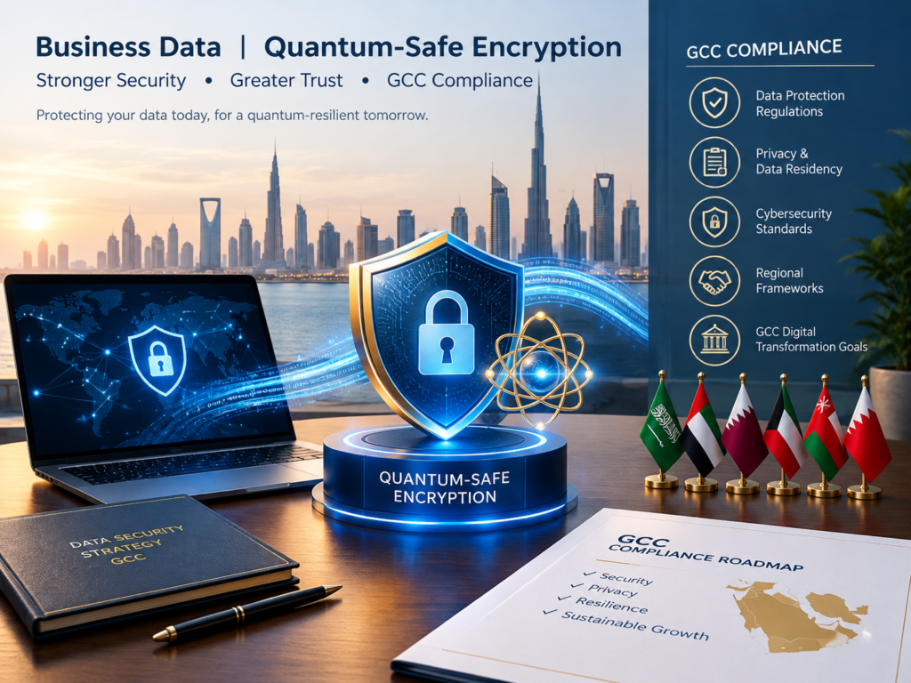 Business Data Quantum-Safe Encryption regulatory landscape across Saudi Arabia UAE and Qatar.