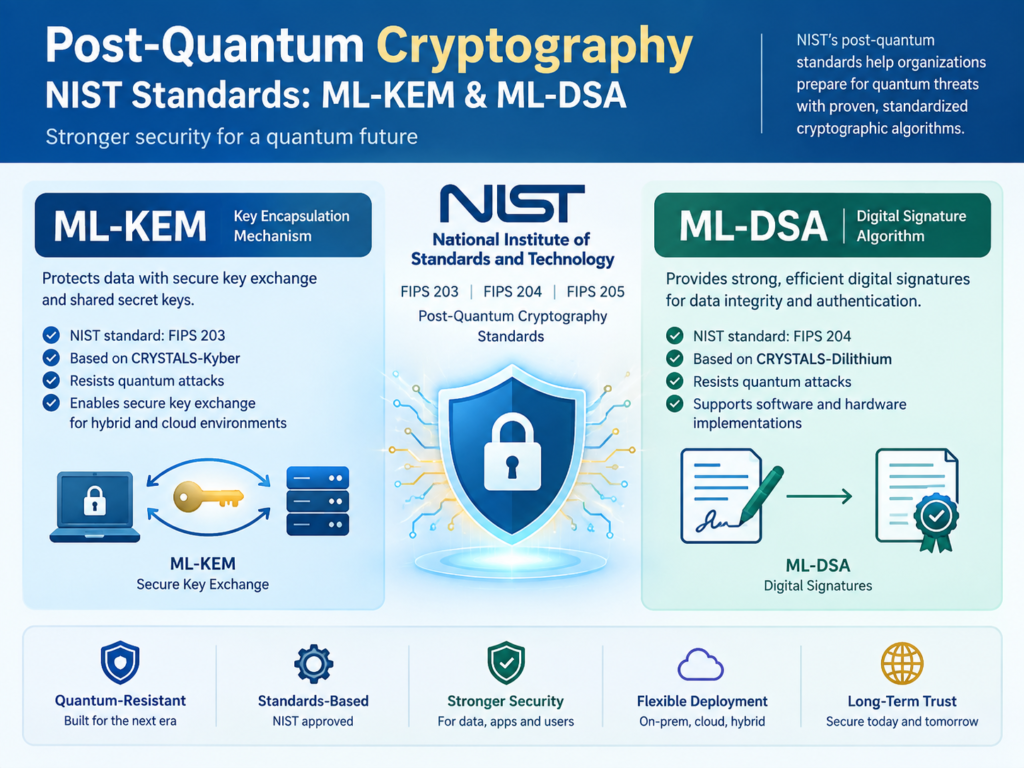 Post-quantum cryptography standards ML-KEM ML-DSA and SLH-DSA explained