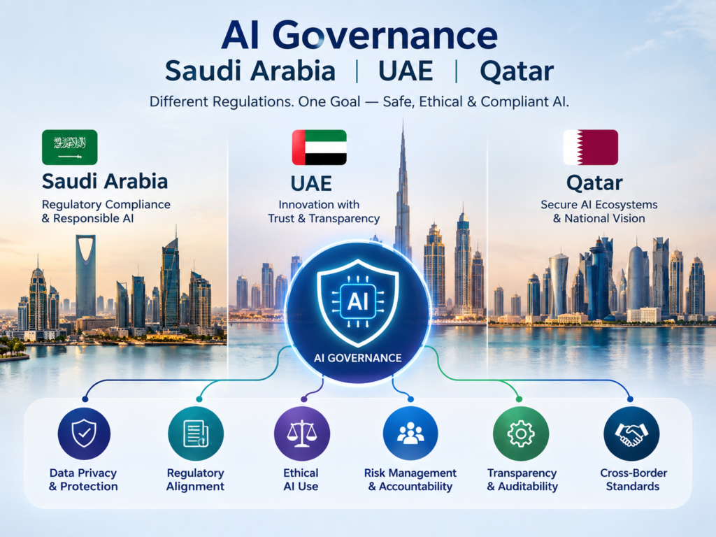 AI governance committee compliance alignment across Saudi UAE and Qatar