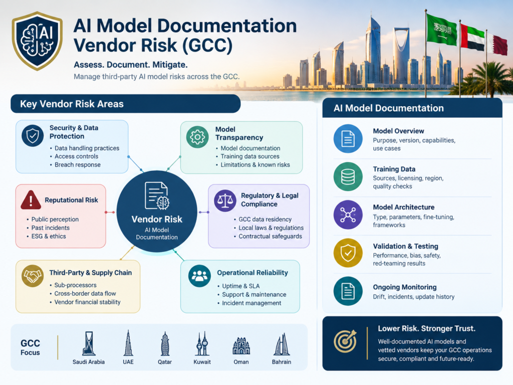 AI model documentation and third-party vendor risk review for GCC compliance teams