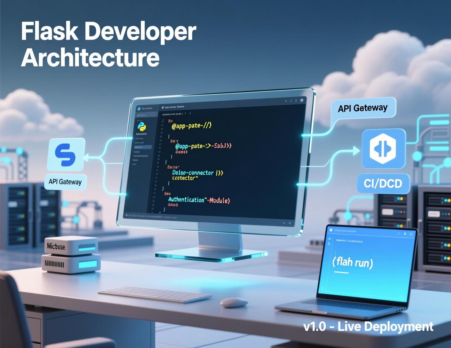 “Flask developer production architecture with Gunicorn, Nginx, Docker, and AWS”
