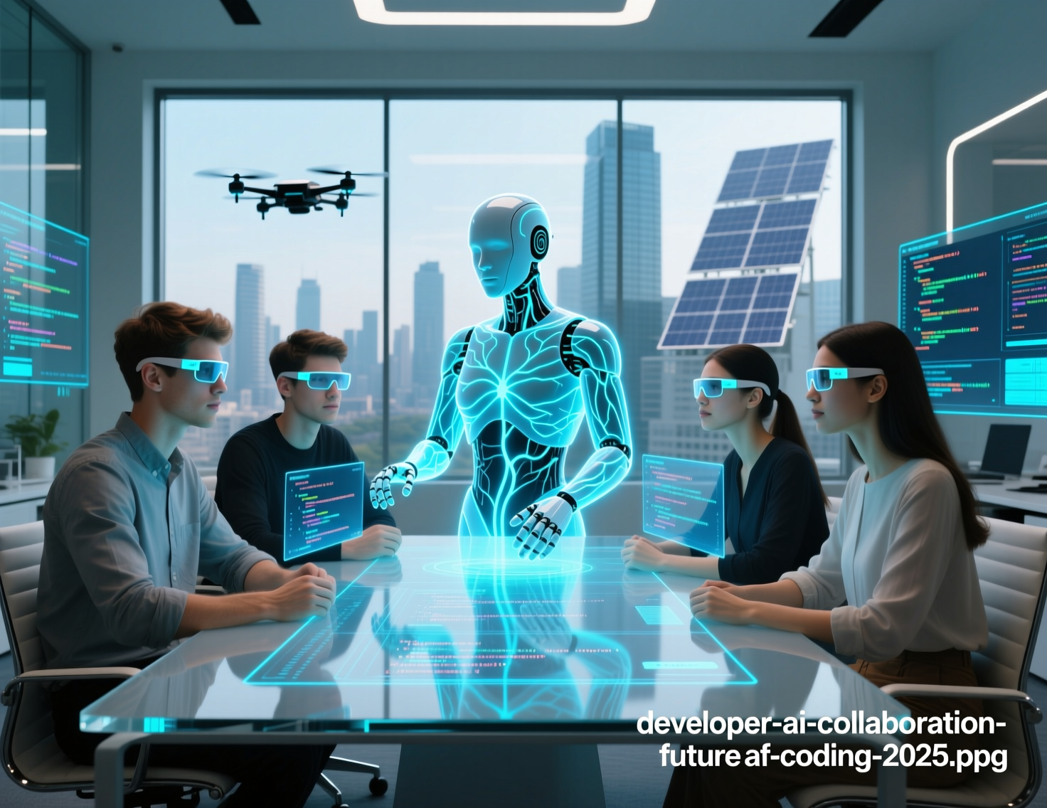 Software developer collaborating with AI tools – will AI take my job as a developer?