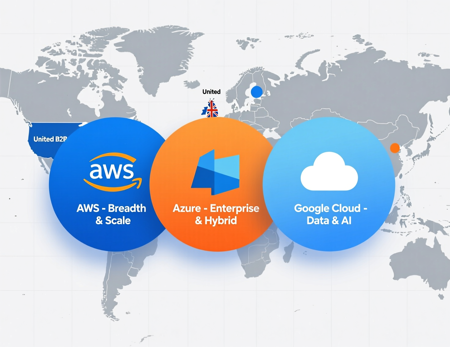 Cloud Showdown 2025 AWS vs Azure vs Google Cloud comparison overview diagram