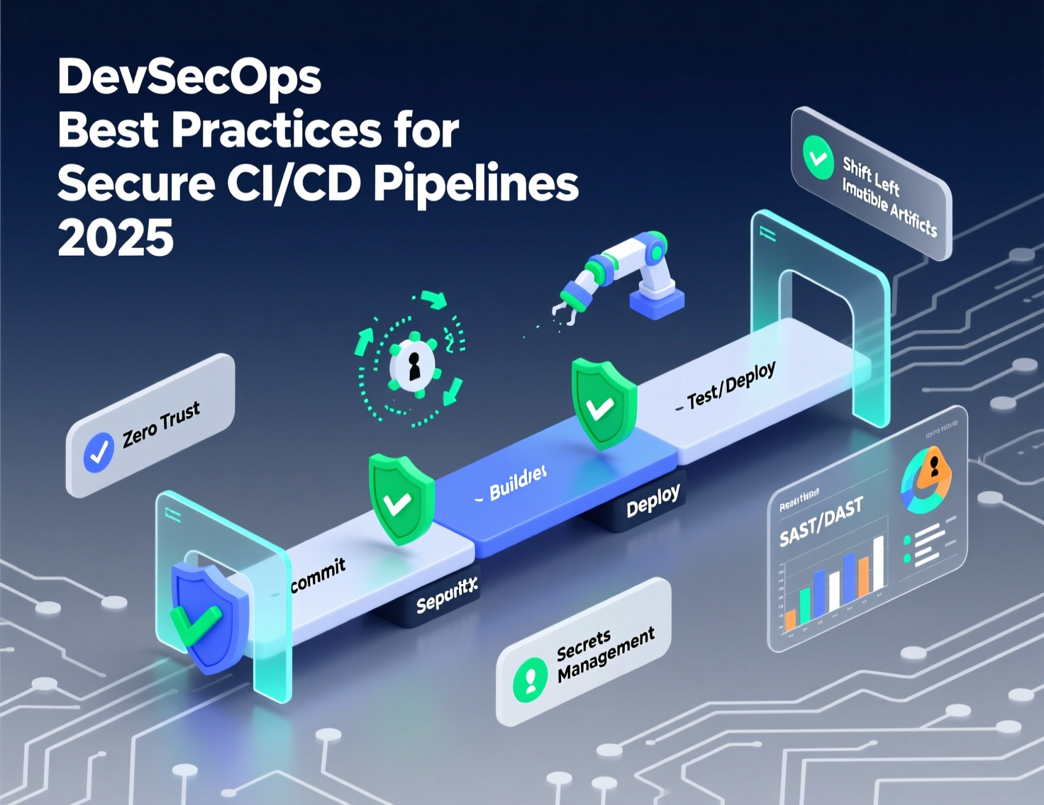 DevSecOps best practices diagram for securing CI/CD pipelines in US, UK and EU