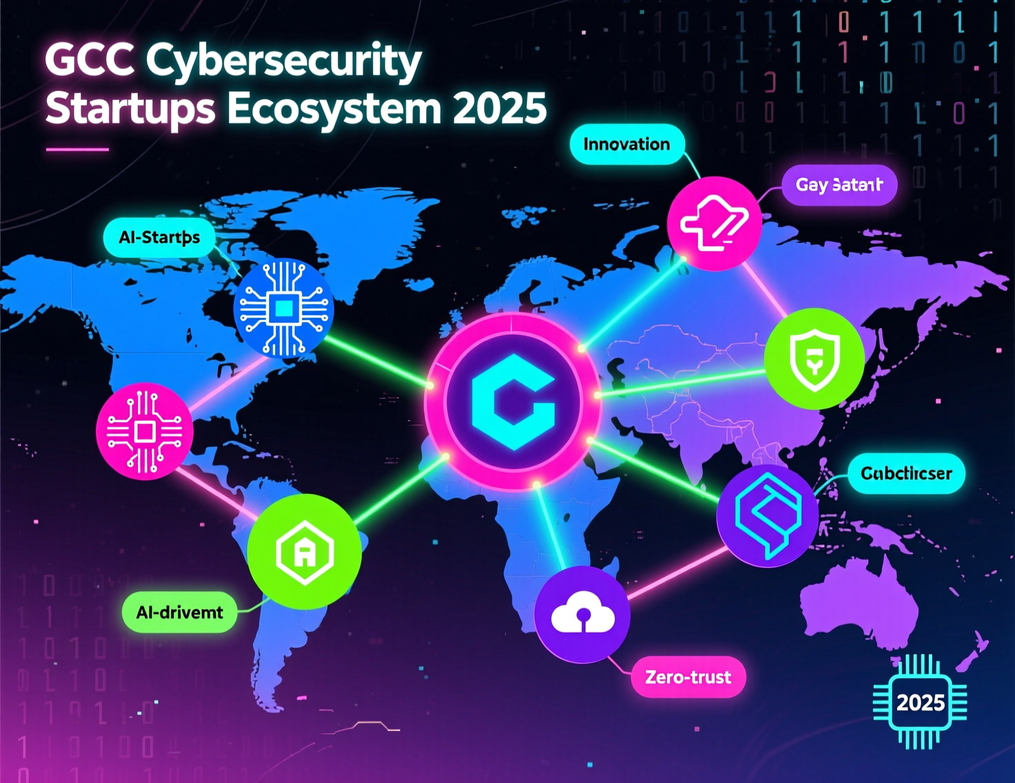 gcc-cybersecurity-startups-ecosystem-map-2025.png Map of cybersecurity startups in the Middle East across key GCC hubs