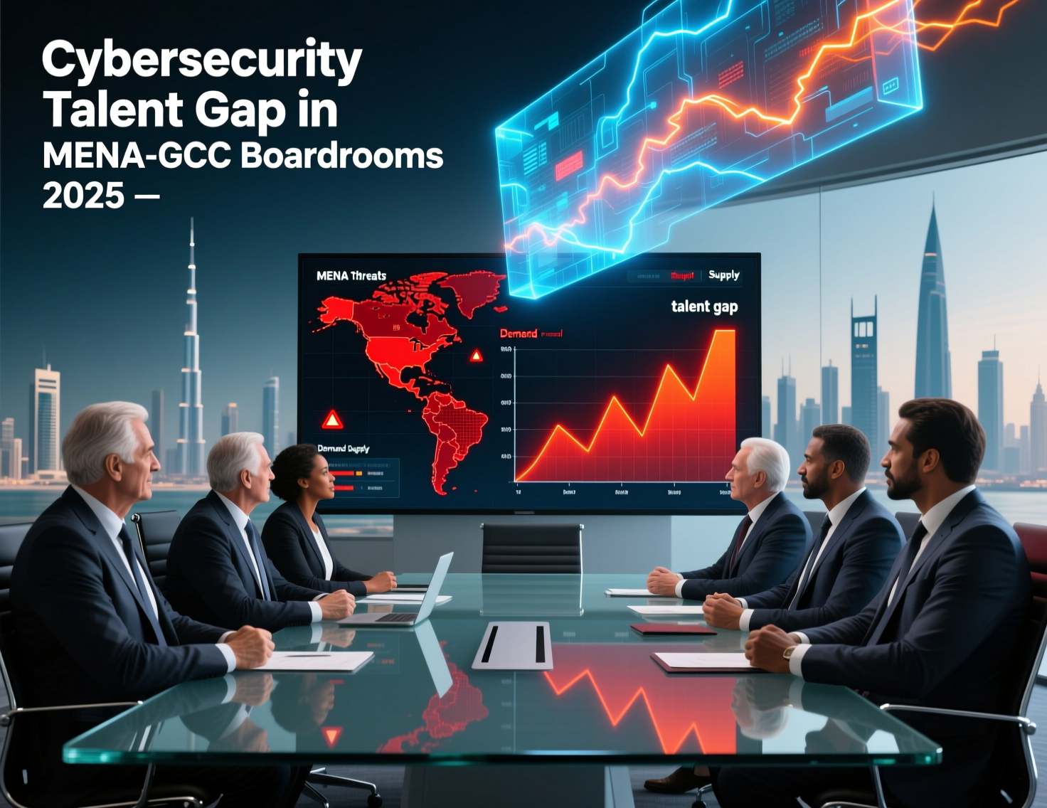 GCC board discussing the cybersecurity talent gap in MENA and ethical hacker strategy