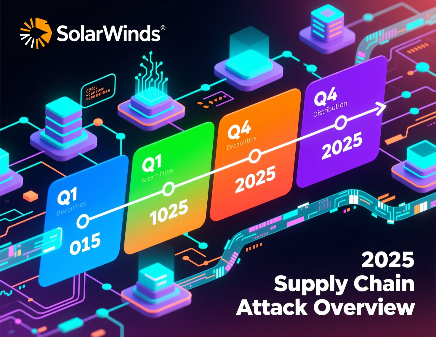 Diagram showing how software supply chain attacks spread after SolarWinds