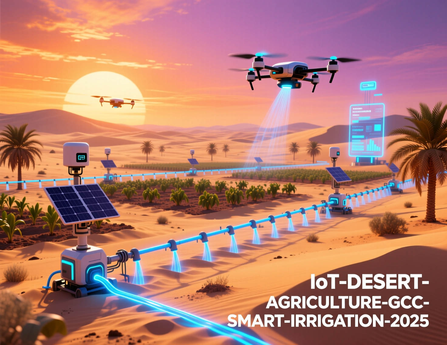 IoT in desert agriculture smart irrigation system in Saudi and UAE farm