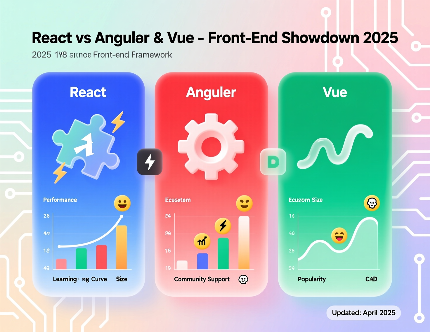 React vs Angular vs Vue 2025 front-end framework comparison for US UK EU teams