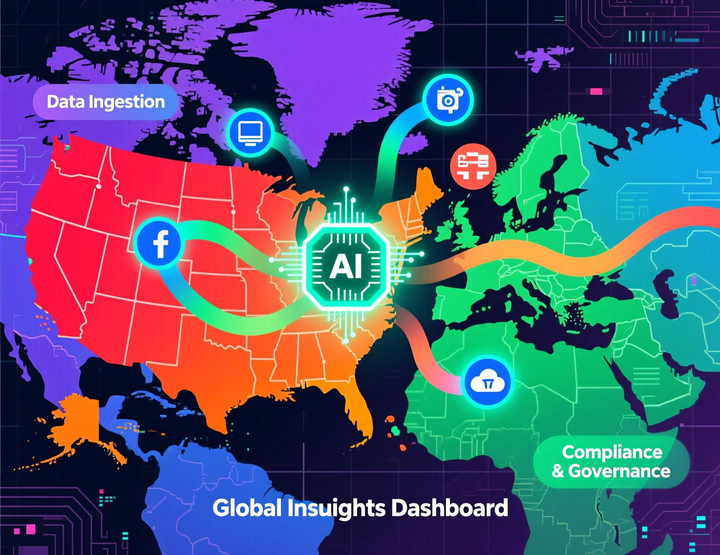 High-level unstructured data analytics with AI architecture for US, UK and EU enterprises